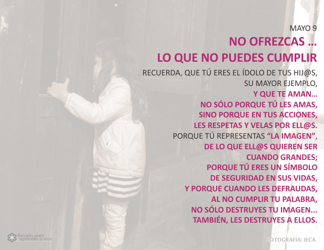 No ofrezcas... lo que no puedes cumplir